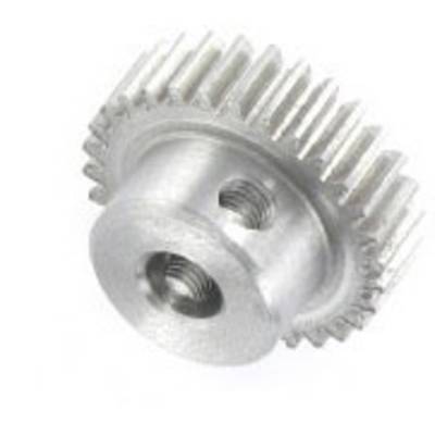 Reely Stål Cylindriskt kugghjul Modul-typ: 0.5 Borrdiameter: 4 mm Antal tänder: 30