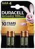 Duracell StayCharged HR03 Laddbart batteri AAA (R03) NiMH 900 mAh 1.2 V 4 st