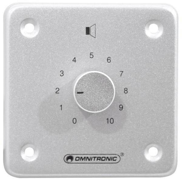 Omnitronic 80711015 Inbyggnad Ljudsystem-volymreglage mono Silver