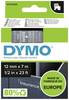 DYMO 45020 Märkband Bandfärg: Transparent Skriftfärg: Vit 12 mm 7 m