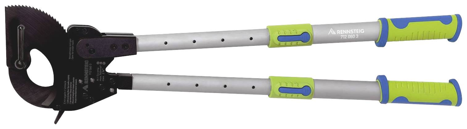 Rennsteig Werkzeuge D60 712 060 3 Kabelavbitare Lämplig för Aluminium- och kopparkablar, enkel- och flertrådig 60 mm 740 mm²