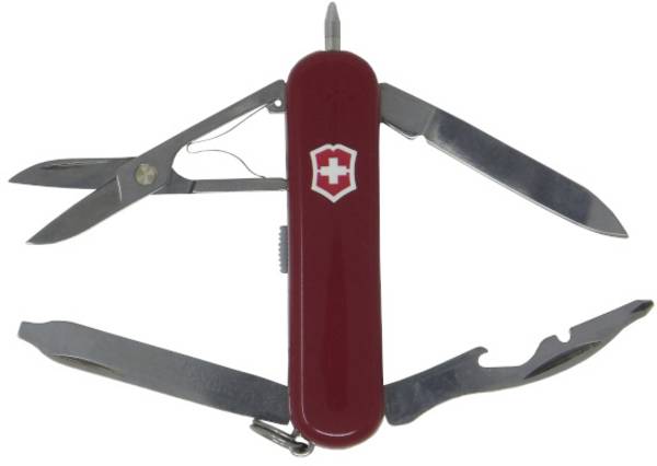 Victorinox Midnite Manager 0.6366 Schweizisk fickkniv med LED-ljus Antal verktyg 10 Röd