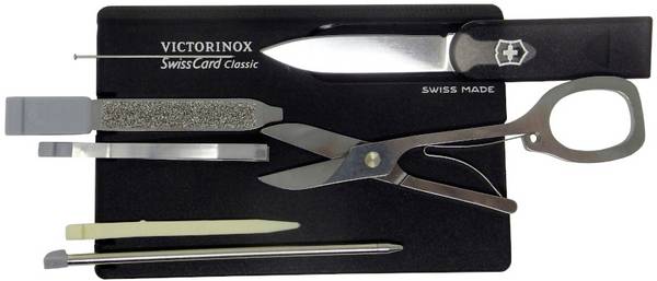 Victorinox SwissCard 0.7133.T3 Fickverktygs-set  Antal verktyg 10 Grå
