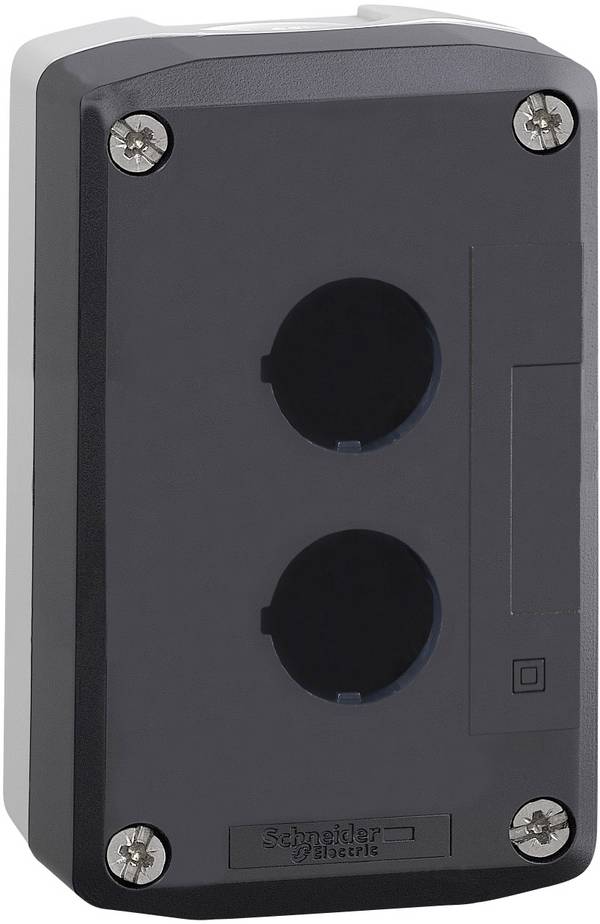 Schneider Electric XALD02 XALD02 Tomt hus 2 monteringsplatser (Ø x H) 22.5 mm x 68 mm omärkt Mörkgrå, Ljusgrå 1 st Piece