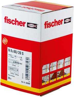Fischer 50356 Spikplugg N 8 x 60 Z (50)