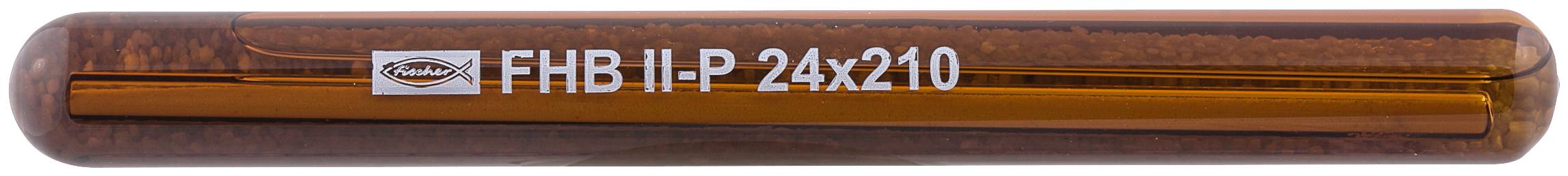 Gult ljusramp märkt "FHB II-P 24x210" med en liten logotyp på vänster sida, visad i ett klart hölje.