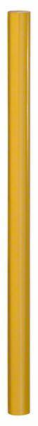 En lång, rak, orangefärgad cylinder framför en vit bakgrund.