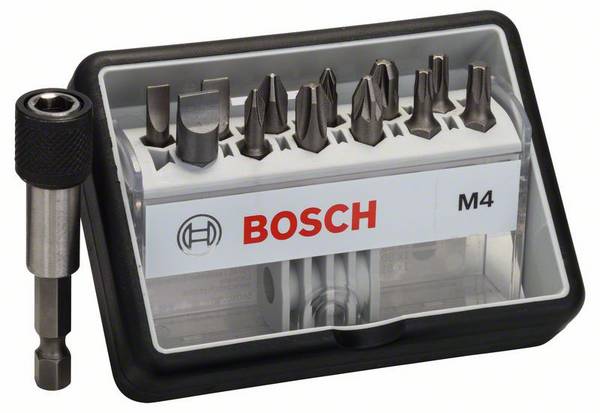 Bosch Accessories Robust Line 2607002566 Bit-Set 13 delar Spår, Stjärnspår Phillips, Stjärnspår Pozidriv, Inner-sextandhålsgrepp (TX) Torsionzon