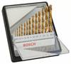 Bosch Accessories 2607010539 HSS Metall-spiralborrset 13 delar 1.5 mm, 2 mm, 2.5 mm, 3 mm, 3.2 mm, 3.5 mm, 4 mm, 4.5 mm, 4.8 mm, 5 mm, 5.5 mm, 6 mm, 6.5 mm TiN Cylinderskaft 1 set