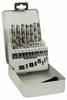 Bosch Accessories 2607018726 HSS Metall-spiralborrset 19 delar 1 mm, 1.5 mm, 2 mm, 2.5 mm, 3 mm, 3.5 mm, 4 mm, 4.5 mm, 5 mm, 5.5 mm, 6 mm, 6.5 mm, 7 mm, 7.5 mm, 8 mm, 9 mm, 9.5 mm, 10 mm Slipat DIN 338 Cylinderskaft 1 set