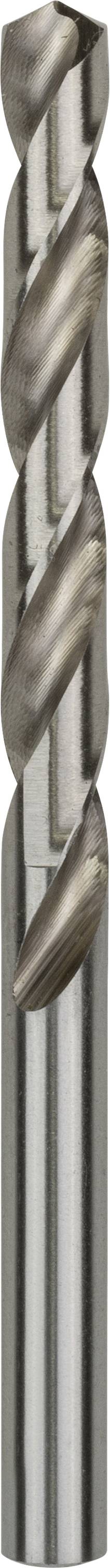Närbild av en metallborr med spiralformad räfflad design, blank silverfärg, lämplig för precisa borrningsarbeten.