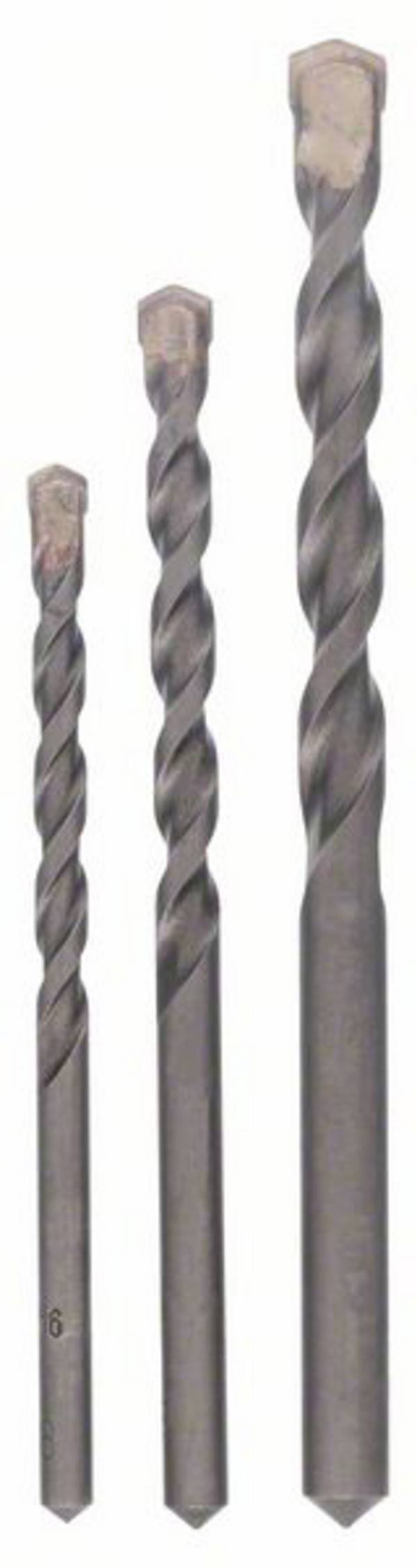 Bosch Accessories CYL-3 2608597709 Hårdmetall Betong-spiralborr set 3 delar 5 mm, 6 mm, 8 mm Cylinderskaft 1 set