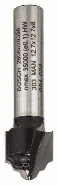 En metallborr märkt 'BOSCH 2608628398', max 35000 varv/min, HW, 303 MAN 12,7x12,7x8, artikelnummer 094-020.