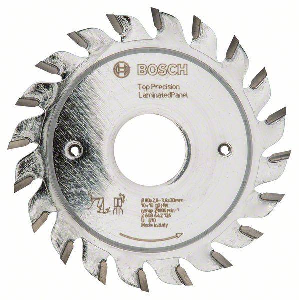Bosch Accessories Top Precision 2608642126 Cirkelsågblad för försågning 80 x 20 x 3.6 mm Antal tänder (per tum): 10 1 st