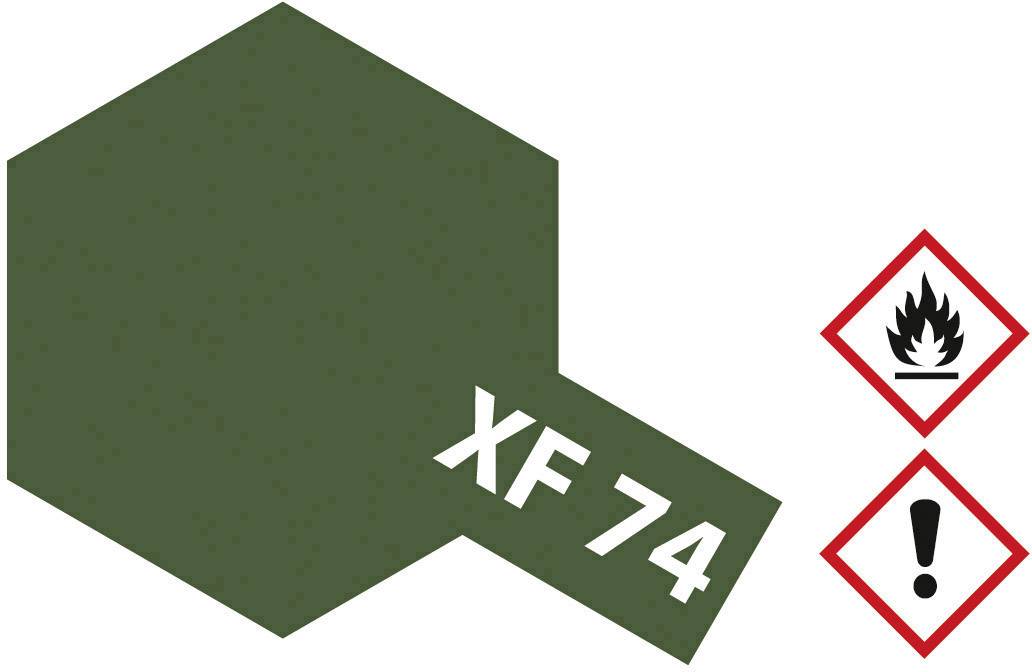 Tamiya Akrylfärg Brunoliv (matt) XF-74 Glasbehållare 10 ml