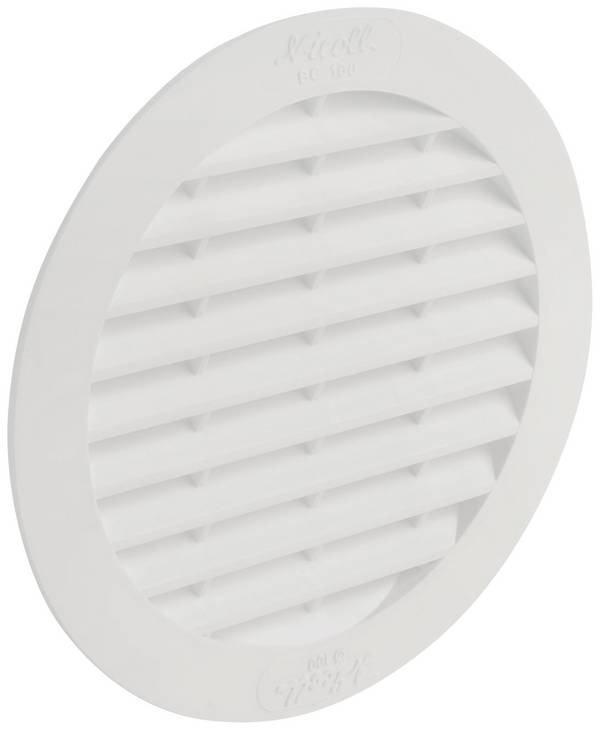Wallair N32920 Ventilationsgaller  Plast Håldiameter: 10 cm
