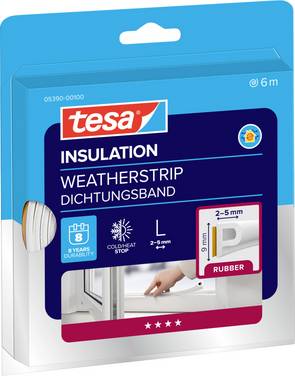 tesamoll® gummipackning Classic tesa P-PROFILE Vit 1 st