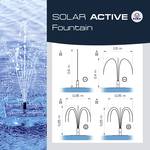 Flytande, solcellsdriven dammpump Solar Active Fountain