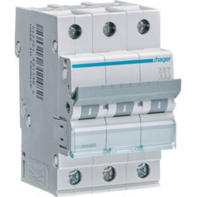 Hager MCN316 Automatsäkring 3-polig 16 A
