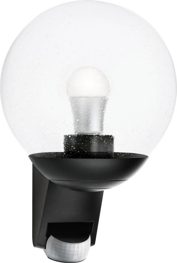 Steinel L 585 S 005535 Utomhusväggbelysning med rörelsedetektor  Lågenergilampa, LED E27 60 W Svart