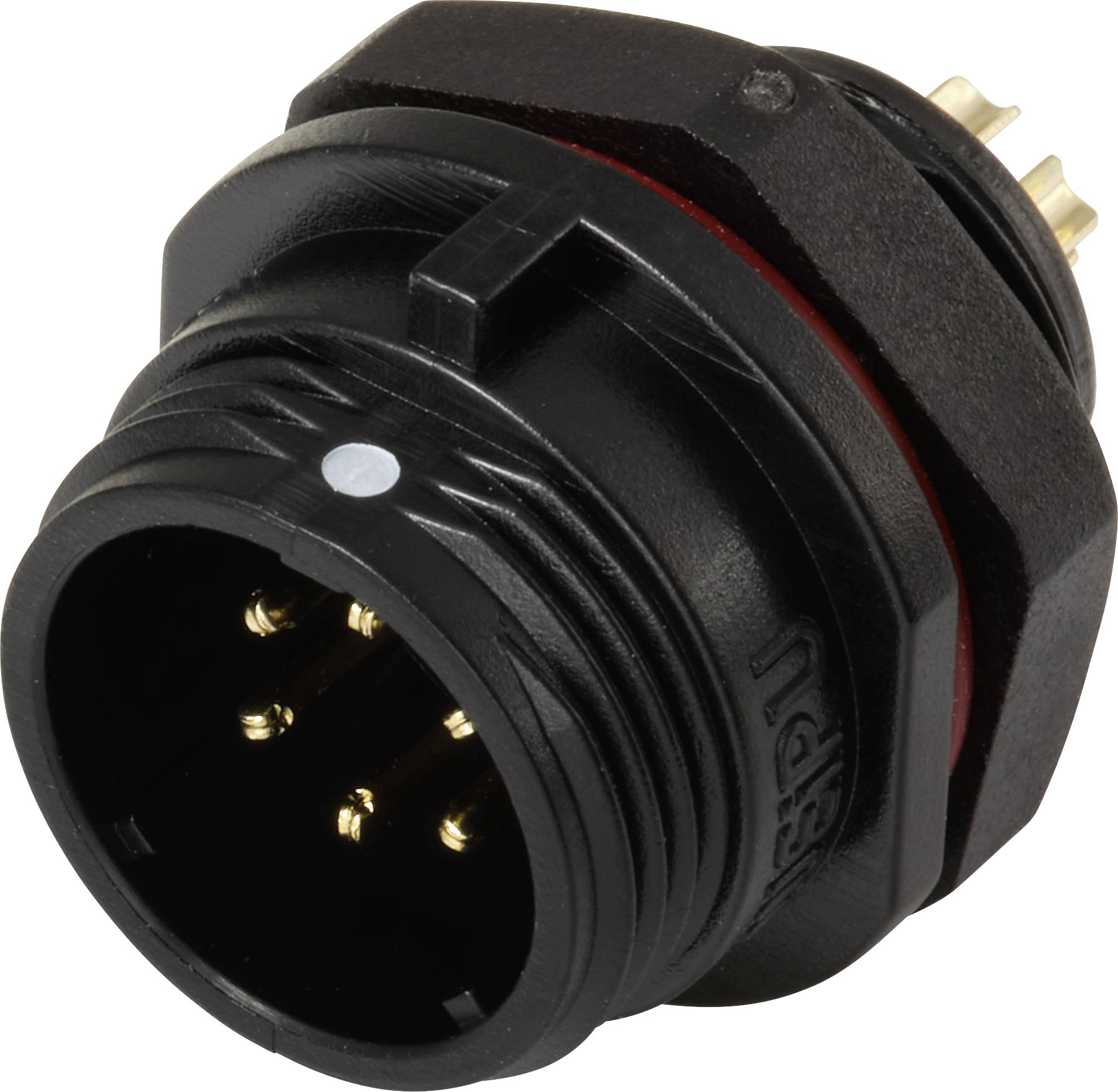Weipu SP1312 / P 6 Rundkontakt Kontakt hane inbyggd Totalt antal poler: 6 Serie (rundkontakt): SP13 1 st-0