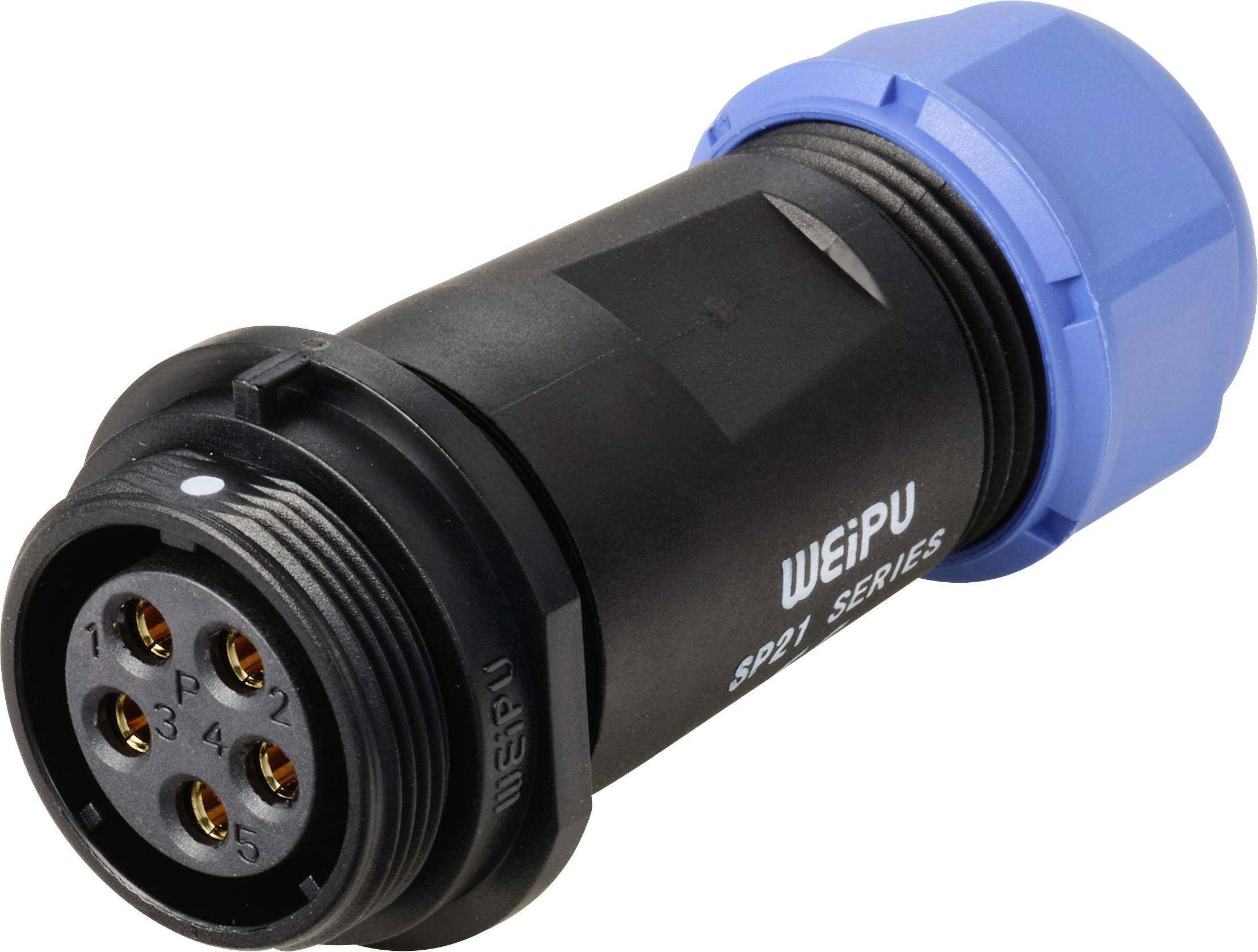 Weipu SP2111 / S 5 Rundkontakt Hona rak Totalt antal poler: 5 Serie (rundkontakt): SP21 1 st-0