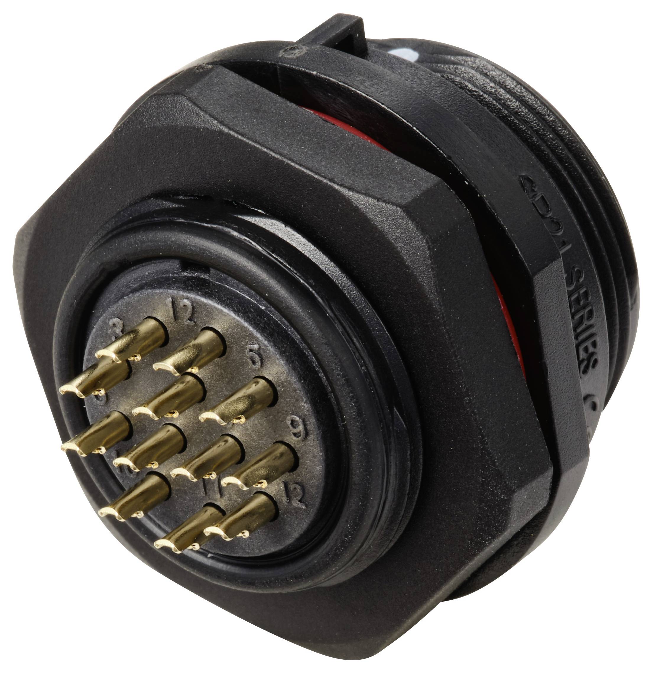 Weipu SP2112 / P 12 Rundkontakt Kontakt hane inbyggd Totalt antal poler: 12 Serie (rundkontakt): SP21 1 st-2