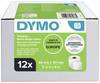 DYMO Etikettrulle 101 x 54 mm Papper Vit 2640 st Permanent S0722420 Fraktetiketter, Namnskyltsetiketter
