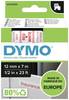 DYMO 45015 Märkband Polyester Bandfärg: Vit Skriftfärg: Röd 12 mm 7 m