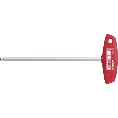 Wiha 04105 Verkstad Insexnyckel-skruvmejsel Nyckelvidd (metrisk): 6 mm Klinglängd: 150 mm Mått - Längd: 182 mm-0