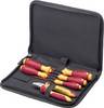 Wiha VDE-Schraubendrehersatz mit Seitenschneider 6tlg in Tasche 33969 Verktygsset Elektriker i ficka 6 delar