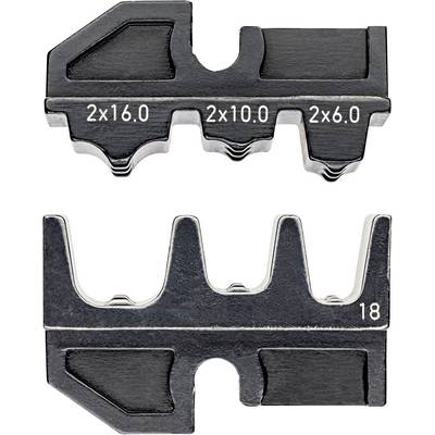 Ett svart verktyg med tre olika stora口口, märkta med '2x16.0', '2x10.0' och '2x6.0', visar storleksjusteringar.