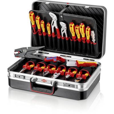 Knipex Werkzeugkoffer Elektro 20-tlg teilw.VDE-geprüft DIN EN 60900 00 21 20 Elektriker Verktygsväska med utrustning 20