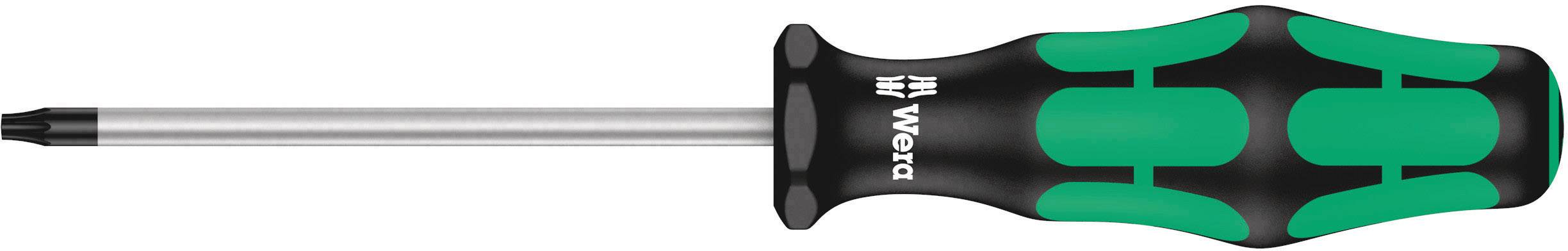Skruvmejsel med ergonomiskt, svart-grönt handtag och Torx-spets för precisa skruvningsarbeten.