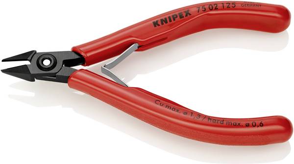 Knipex  75 02 125 Elektronik och finmekanik Sidoskärare med facett 125 mm