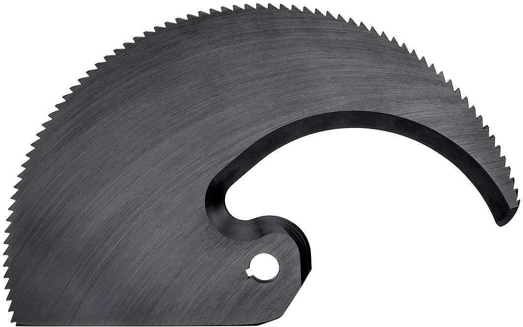 Ett metalliskt, cirkelformat sågblad med tandad kant, lämpligt för precisionsskärning i trä eller metall.