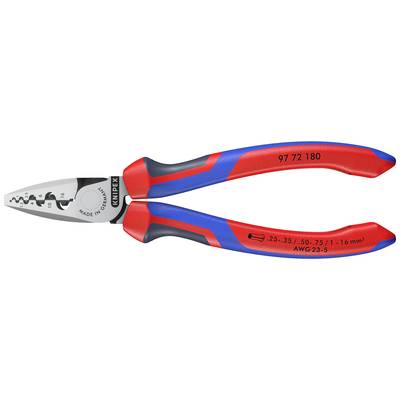 Knipex Knipex-Werk 97 72 180 Crimptång Ändhylsor 0.25 till 16 mm²