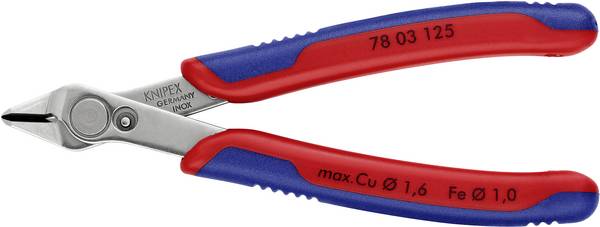 Knipex Super-Knips 78 03 125 Elektronik och finmekanik Tång för kretskort utan facett 125 mm