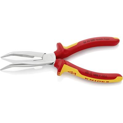 Knipex 26 26 200 VDE Flat rundtång Böjda 45° Vanadin-elektrostål 200 mm