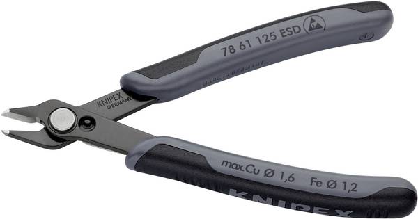 Knipex Super-Knips 78 61 125 ESD ESD Tång för kretskort utan facett 125 mm