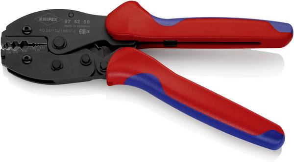 Knipex PreciForce 97 52 50 Crimptång Koaxialkontaktdon BNC, TNC RG58, RG174, RG188, RG316