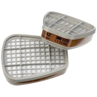 3M 6055 Gas- och kombinationsfilter Filterklass/skyddsnivå: A2 4 par