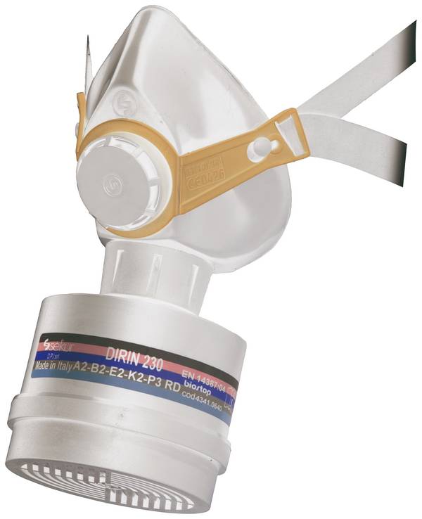 Ekastu Polimask 330 466 605 Andningsskydd halvmask ohne Filter  EN 140, EN 148-1 DIN 140, DIN 148-1