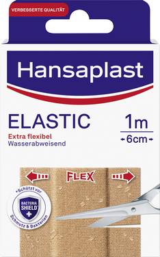 Hansaplast 02607-00000 Plåster Elastiska 1 m x 6 cm