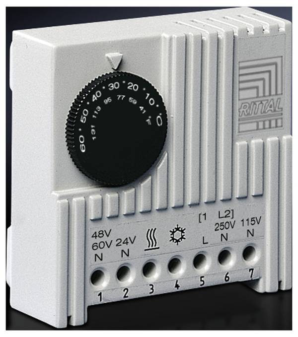Rittal 3110.000 19 tum Temperaturregulator Grå