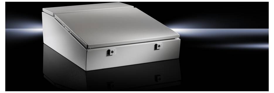 Rittal TP 6710.500 Panelhölje (L x B x H) 700 x 600 x 235 mm Stålbleck Grå-vit (RAL 7035) 1 st