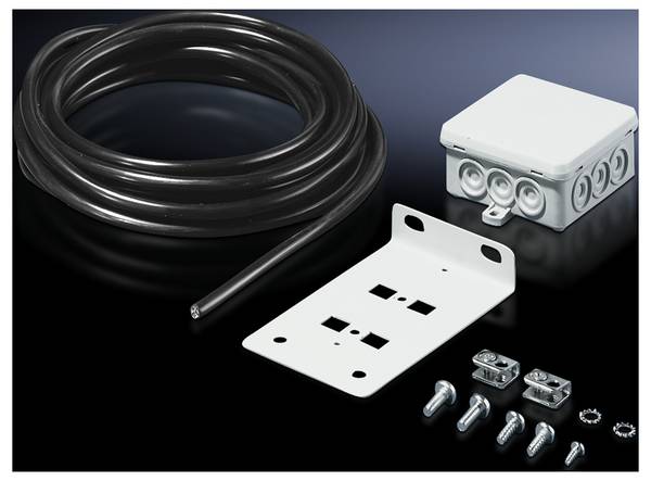 Rittal DK 7280.035 Kopplingslåda med multifunktionsvinkel Stålbleck Grå-vit (RAL 7035) 1 st Piece