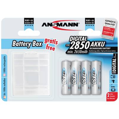 Ansmann Laddbart batteri AA (R6) NiMH 2850 mAh 1.2 V 1 set
