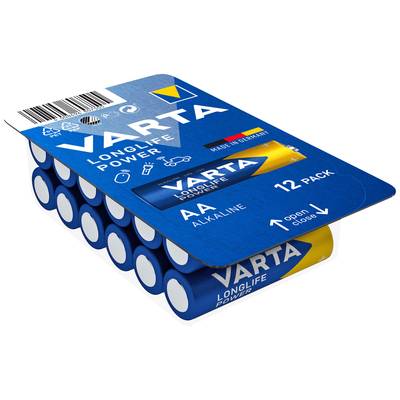 Varta LONGLIFE Power AA Big Box 12 Batteri AA (R6) Alkaliskt 2.96 Ah 1.5 V 12 st