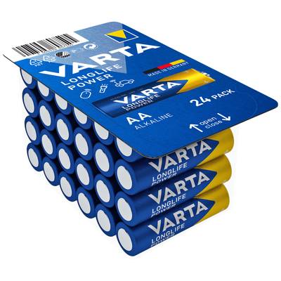 Varta LONGLIFE Power AA Big Box 24 Batteri AA (R6) Alkaliskt 2.96 Ah 1.5 V 24 st
